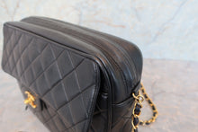 Load image into Gallery viewer, CHANEL Matelasse fringe chain shoulder bag Lambskin Black/Gold hadware Shoulder bag 700100048