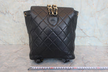 画像をギャラリービューアに読み込む, CHANEL/シャネル マトラッセチェーンリュック ラムスキン ブラック/ゴールド金具 リュック 800010217