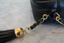 Load image into Gallery viewer, CHANEL Matelasse fringe chain shoulder bag Lambskin Black/Gold hadware Shoulder bag 700100048