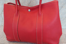 將圖片載入圖庫檢視器 HERMES/エルメス ガーデンパーティPM ネゴンダ ルージュガランス □K刻印 トートバッグ 700080210