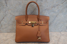 Load image into Gallery viewer, HERMES BIRKIN 30 Graine Couchevel leather Gold □C Engraving Hand bag 700120064