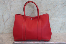 將圖片載入圖庫檢視器 HERMES/エルメス ガーデンパーティPM ネゴンダ ルージュガランス □K刻印 トートバッグ 700080210