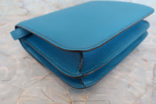 將圖片載入圖庫檢視器 HERMES/エルメス コンスタンス3 ミニ ヴォーエプソン ブルーイズミール □R刻印 ショルダーバッグ 700040233