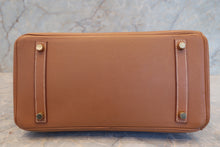 Load image into Gallery viewer, HERMES BIRKIN 30 Graine Couchevel leather Gold □C Engraving Hand bag 700120064