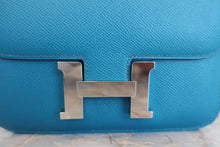 將圖片載入圖庫檢視器 HERMES/エルメス コンスタンス3 ミニ ヴォーエプソン ブルーイズミール □R刻印 ショルダーバッグ 700040233