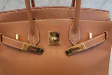 Load image into Gallery viewer, HERMES BIRKIN 30 Graine Couchevel leather Gold □C Engraving Hand bag 700120064