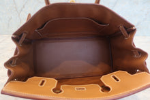 Load image into Gallery viewer, HERMES BIRKIN 30 Graine Couchevel leather Gold □C Engraving Hand bag 700120064