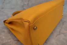 將圖片載入圖庫檢視器 HERMES/エルメス ケリー35 クシュベル ジョーヌ □A刻印 ショルダーバッグ 700030194