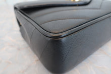 画像をギャラリービューアに読み込む, CHANEL/シャネル Vステッチチェーンショルダーバッグ キャビアスキン ブラック/ゴールド金具 ショルダーバッグ 600100014