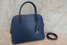 画像をギャラリービューアに読み込む, HERMES/エルメス ボリード31 アルデンヌ ブルー □A刻印 ショルダーバッグ 700080202