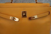 將圖片載入圖庫檢視器 HERMES/エルメス ケリー35 クシュベル ジョーヌ □A刻印 ショルダーバッグ 700030194