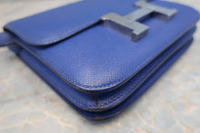 Load image into Gallery viewer, HERMES CONSTANCE3 MINI Epsom leather Blue electric □O Engraving Shoulder bag 700120125