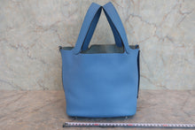 Load image into Gallery viewer, HERMES PICOTIN LOCK TOUCH MM Clemence leather/Swift leather Blue paradise T Engraving Hand bag 800060034