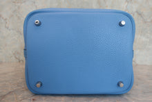 Load image into Gallery viewer, HERMES PICOTIN LOCK TOUCH MM Clemence leather/Swift leather Blue paradise T Engraving Hand bag 800060034