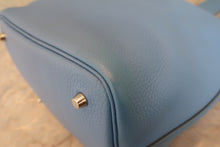 Load image into Gallery viewer, HERMES PICOTIN LOCK TOUCH MM Clemence leather/Swift leather Blue paradise T Engraving Hand bag 800060034