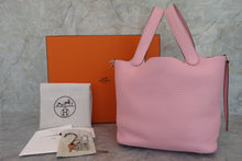 Load image into Gallery viewer, HERMES PICOTIN LOCK MM Clemence leather Rose sakura T Engraving Hand bag 700070209