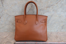 画像をギャラリービューアに読み込む, HERMES/エルメス バーキン30 クシュベル ゴールド □D刻印 ハンドバッグ 700080207