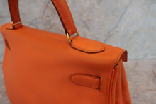 画像をギャラリービューアに読み込む, HERMES/エルメス ケリー32 ヴォーガリバー オレンジ 〇Z刻印 ショルダーバッグ 700050217