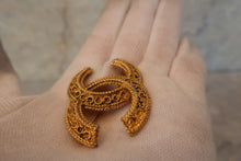 Load image into Gallery viewer, CHANEL CC mark brooch Gold plate Gold Brooch 500100248