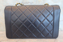 Load image into Gallery viewer, CHANEL Diana matelasse chain shoulder bag Lambskin Navy/Gold hadware Shoulder bag 800070144