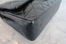 Load image into Gallery viewer, CHANEL Matelasse double flap double chain shoulder bag Caviar skin Black/Silver hadware Shoulder bag 800060023