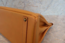 画像をギャラリービューアに読み込む, HERMES/エルメス バーキン40 ボックスカーフ ナチュラル 〇X刻印 ハンドバッグ 700020091