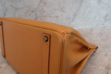 画像をギャラリービューアに読み込む, HERMES/エルメス バーキン40 ボックスカーフ ナチュラル 〇X刻印 ハンドバッグ 700020091