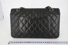 画像をギャラリービューアに読み込む, CHANEL/シャネル マトラッセWフラップWチェーンショルダーバッグ キャビアスキン ブラック/シルバー金具 ショルダーバッグ 800100070
