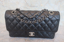 画像をギャラリービューアに読み込む, CHANEL/シャネル マトラッセWフラップWチェーンショルダーバッグ キャビアスキン ブラック/シルバー金具 ショルダーバッグ 800010227