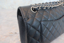 画像をギャラリービューアに読み込む, CHANEL/シャネル マトラッセWフラップWチェーンショルダーバッグ キャビアスキン ブラック/シルバー金具 ショルダーバッグ 800010227