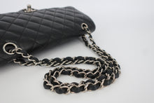 画像をギャラリービューアに読み込む, CHANEL/シャネル マトラッセWフラップWチェーンショルダーバッグ キャビアスキン ブラック/シルバー金具 ショルダーバッグ 800100070