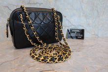 Load image into Gallery viewer, CHANEL Matelasse chain shoulder bag Lambskin Black/Gold hadware Shoulder bag 800090004