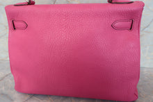 Load image into Gallery viewer, HERMES KELLY 32 Chevre myzore goatskim Fuschia pink □J Engraving Shoulder bag 700090216