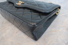 画像をギャラリービューアに読み込む, CHANEL/シャネル パリ限定マトラッセダブルフラップチェーンショルダーバッグ ラムスキン ブラック/ゴールド金具 ショルダーバッグ 700110060