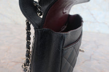 画像をギャラリービューアに読み込む, CHANEL/シャネル マトラッセWフラップWチェーンショルダーバッグ キャビアスキン ブラック/シルバー金具 ショルダーバッグ 800010227
