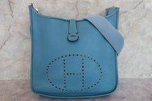 画像をギャラリービューアに読み込む, HERMES/エルメス エブリン2GM トリヨンクレマンス ブルージーン □H刻印 ショルダーバッグ 700080208
