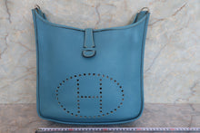 画像をギャラリービューアに読み込む, HERMES/エルメス エブリン2GM トリヨンクレマンス ブルージーン □H刻印 ショルダーバッグ 700080208