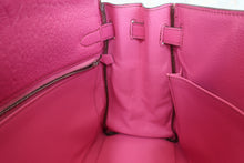 Load image into Gallery viewer, HERMES KELLY 32 Chevre myzore goatskim Fuschia pink □J Engraving Shoulder bag 700090216