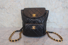 画像をギャラリービューアに読み込む, CHANEL/シャネル マトラッセチェーンリュック ラムスキン ブラック/ゴールド金具 リュック 800010202