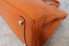 将图片加载到图库查看器,HERMES BIRKIN 30 Clemence leather Orange □J刻印 Hand bag 800030041
