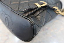 Load image into Gallery viewer, CHANEL Matelasse chain back pack Lambskin Black/Gold hadware Back pack 800080237