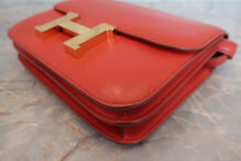 Load image into Gallery viewer, HERMES CONSTANCE3 MINI Tadlakt lether Rouge pivoine A Engraving Shoulder bag 700110065