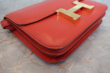 Load image into Gallery viewer, HERMES CONSTANCE3 MINI Tadlakt lether Rouge pivoine A Engraving Shoulder bag 700110065