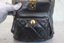 画像をギャラリービューアに読み込む, CHANEL/シャネル マトラッセチェーンリュック ラムスキン ブラック/ゴールド金具 リュック 800010202