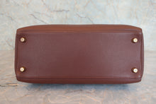 Load image into Gallery viewer, HERMES KELLY 28 Clemence leather Havane □F Engraving Shoulder bag 800070067