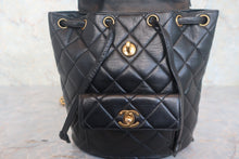画像をギャラリービューアに読み込む, CHANEL/シャネル マトラッセチェーンリュック ラムスキン ブラック/ゴールド金具 リュック 800010202