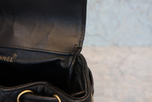 Load image into Gallery viewer, CHANEL Matelasse chain back pack Lambskin Black/Gold hadware Back pack 800080237