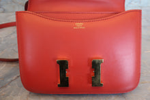 Load image into Gallery viewer, HERMES CONSTANCE3 MINI Tadlakt lether Rouge pivoine A Engraving Shoulder bag 700110065