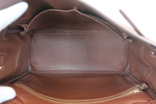 Load image into Gallery viewer, HERMES KELLY 28 Clemence leather Havane □F Engraving Shoulder bag 800070067
