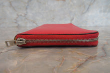 Load image into Gallery viewer, HERMES  Azapp Long Silkin Epsom leather/Silk Bougainvillier □N Engraving Wallet 700020123